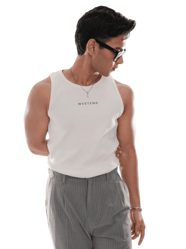ARIA Rib Tank in White Logo