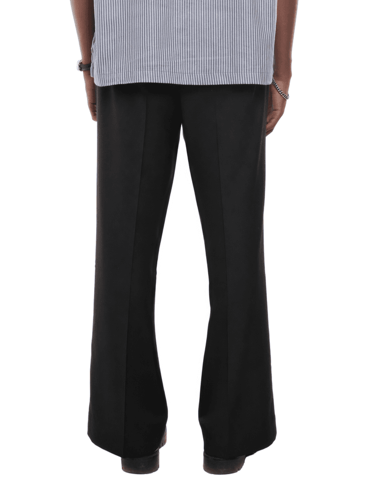 ORSO Wide-Leg Trousers in Black - View 3