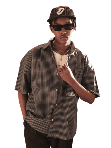 VICO Check Shirt in Navy Check