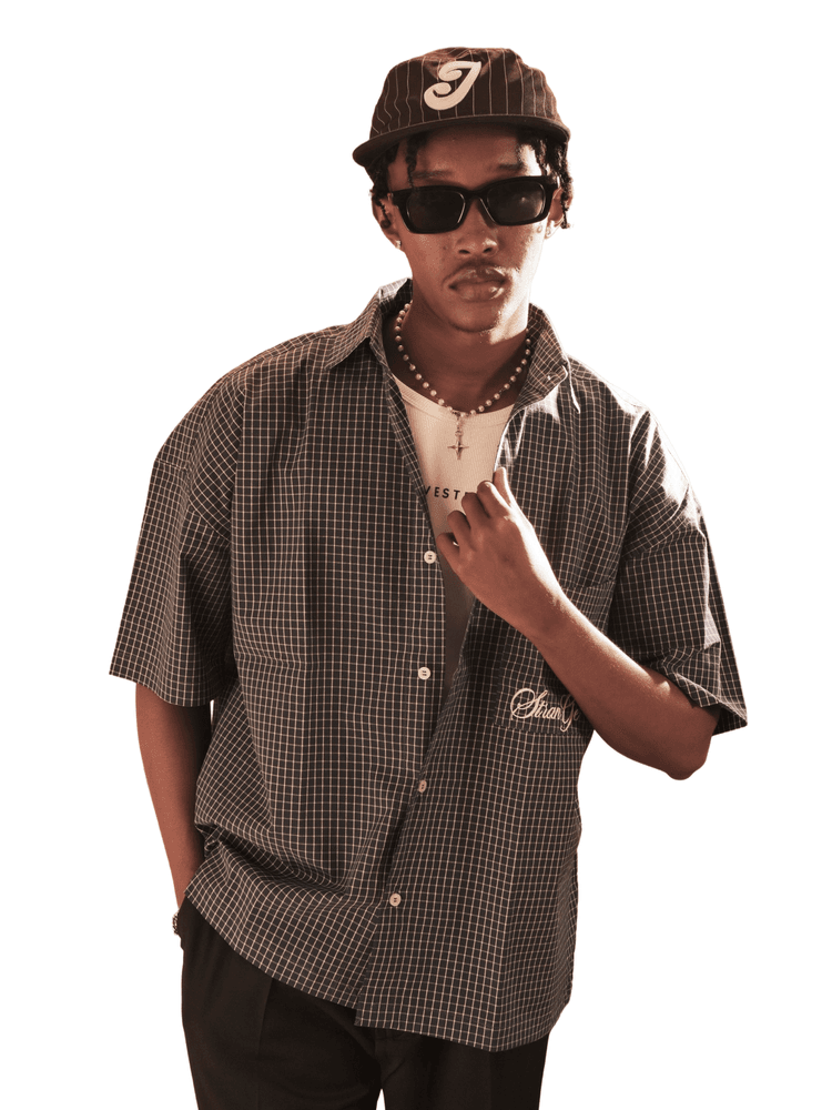 VICO Check Shirt in Navy Check - View 1